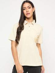 Madame Ladies Western Top H/S M5S11405 001 Beige