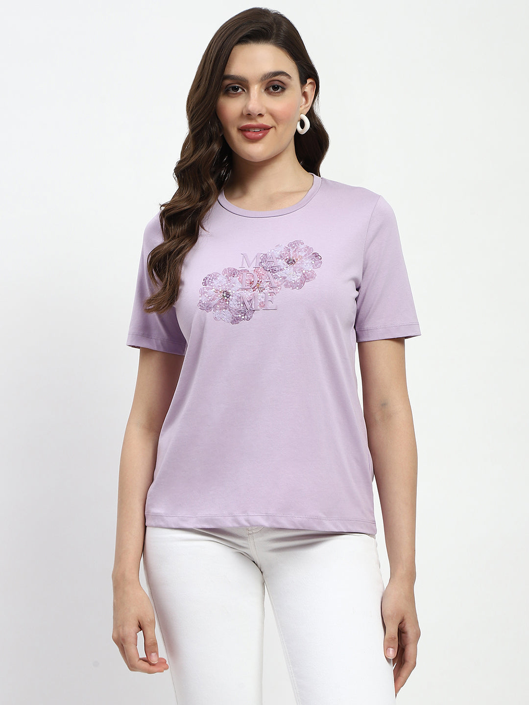Madame Ladies Western T-Shirt H/S M4S11461 024 Mauve