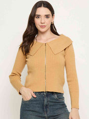 Madame Ladies Western Woolen Top M5W17146 048 Mustard