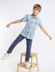 U.S.POLO KIDS BOYS SHIRT H/S UKSHT1386