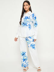 Madame Ladies Western Top H/S M5S34018 003 Blue