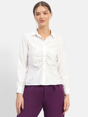 Madame Ladies Western Top H/S M4S18253 040 White