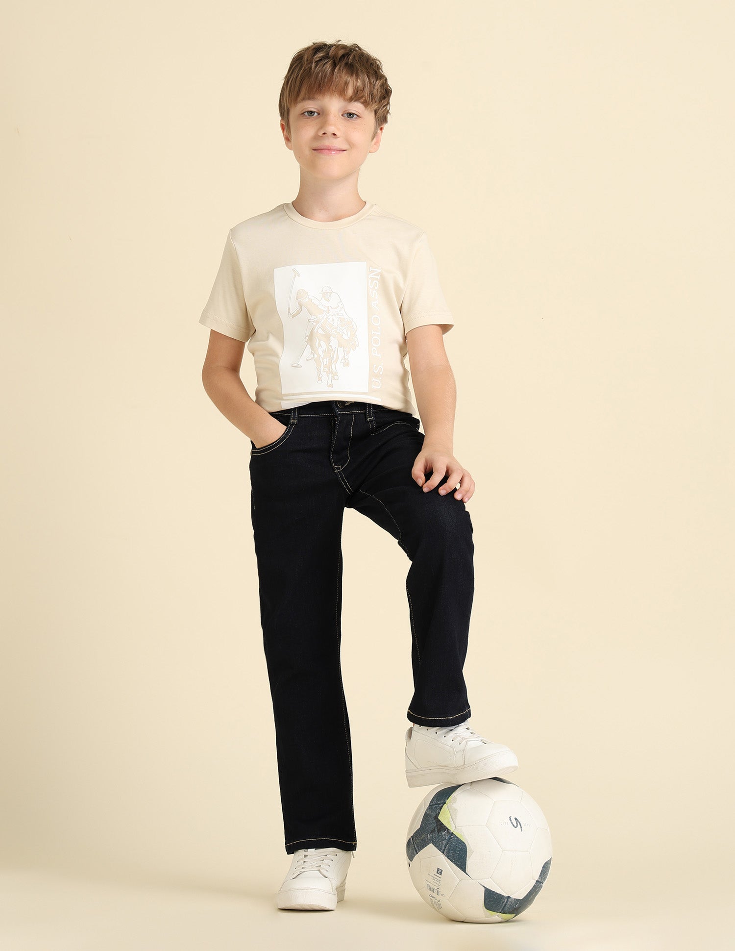 U.S.POLO KIDS BOYS JEANS UKJEN668