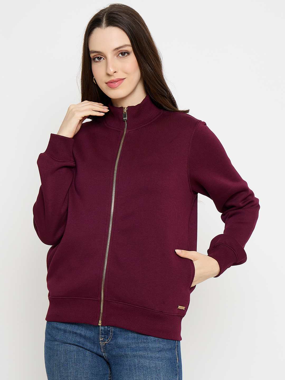 Madame Ladies Western Sweat Shirt M5W22001 127 Plum