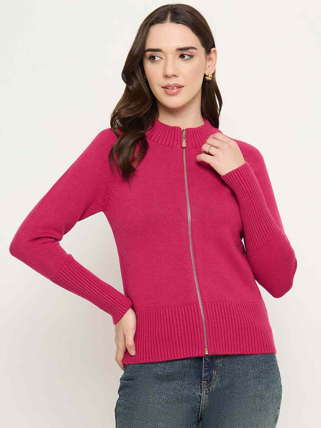 Madame Ladies Western Woolen Top M5W17010 012 Fuschia