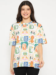 Madame Ladies Western Top H/S M5S11292 040 White