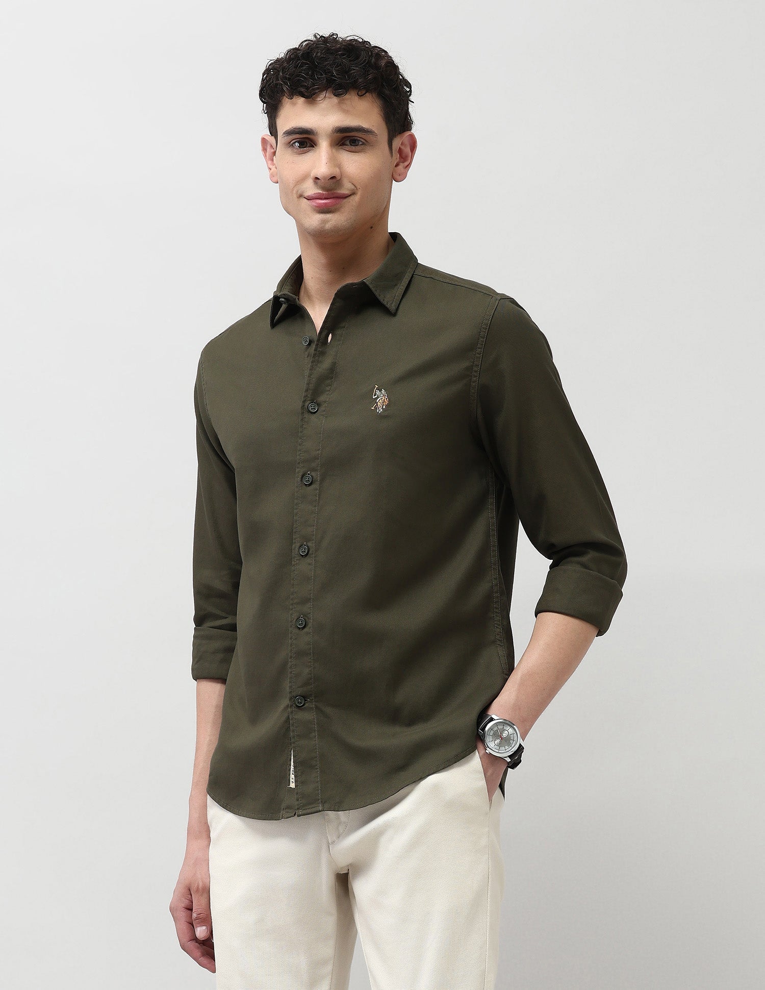 U.S.Polo Mens Casual Shirt F/S Udsht1830 Udsht1830