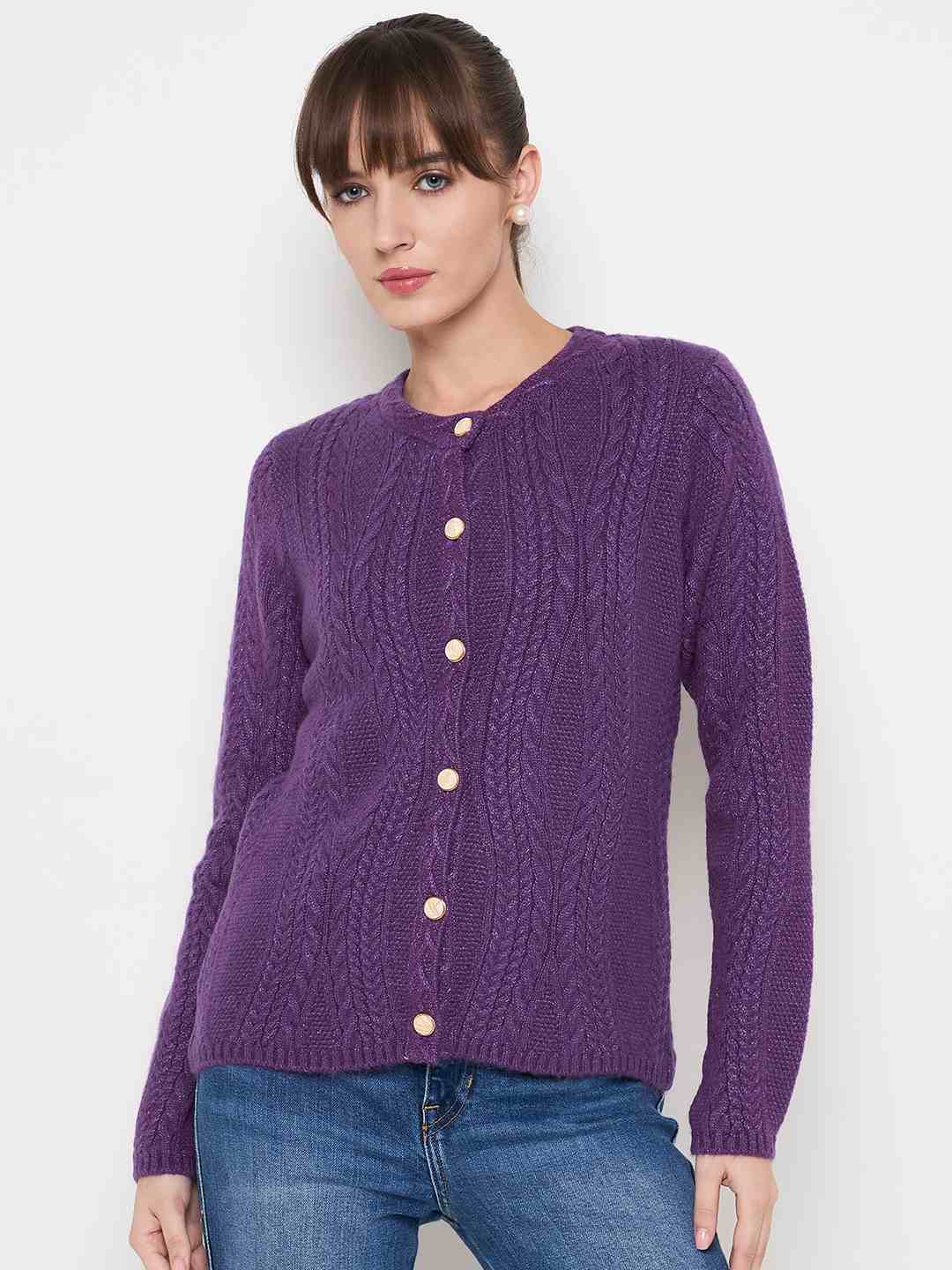 Madame Ladies Western Cardigan M4W70030 127 Plum