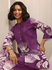 LIBAS LADIES WESTERN KURTI 2PCS SET 400637 PURPLE