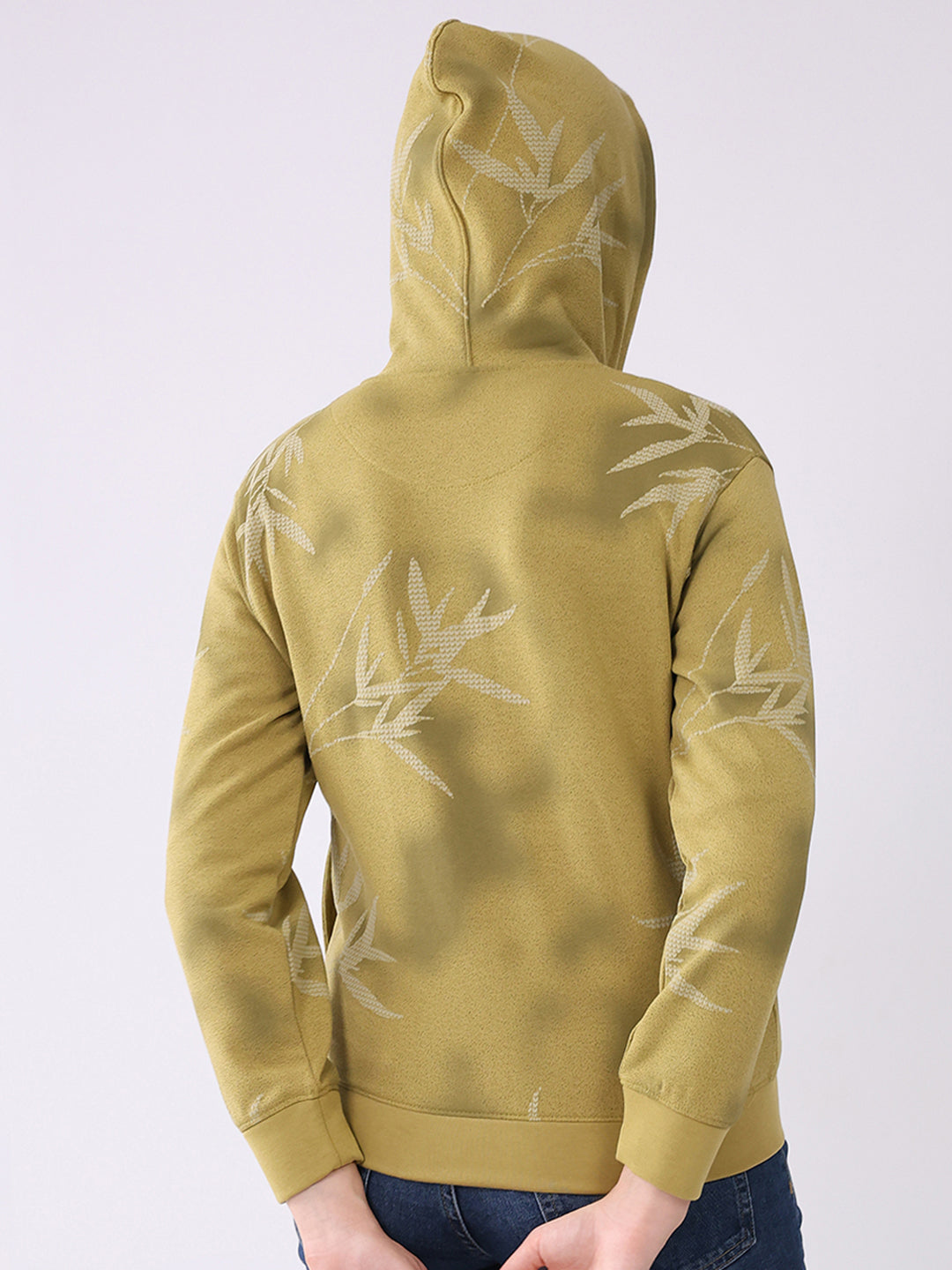 Ladies Printed Hooded Full Sleeve Sweatshirt