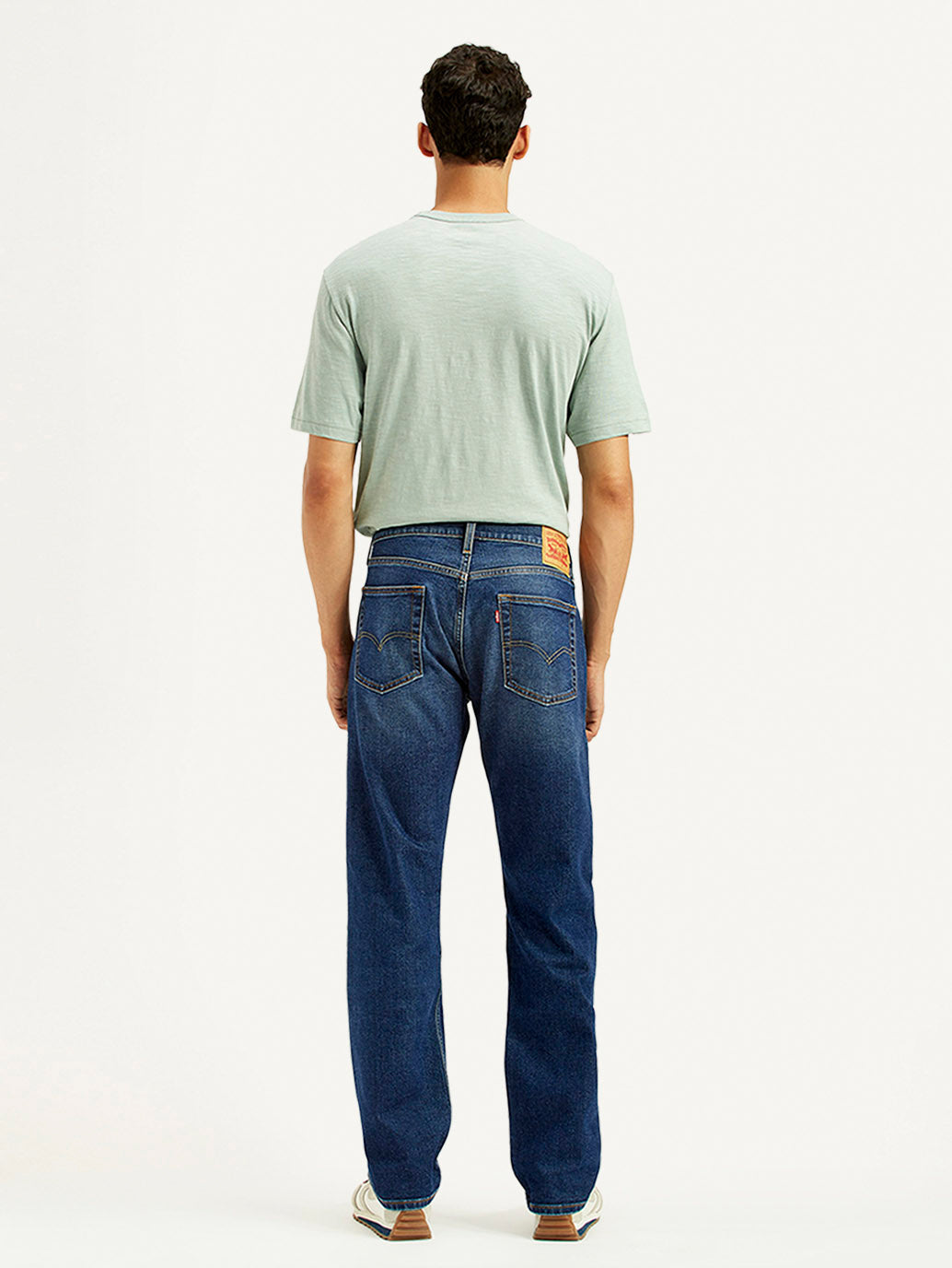 Back view of Levi's men's jeans 23677-0391, showcasing classic denim fit and stitching details.