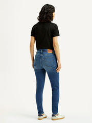 Women's 721 Blue Skinny Fit High Rise Jeans