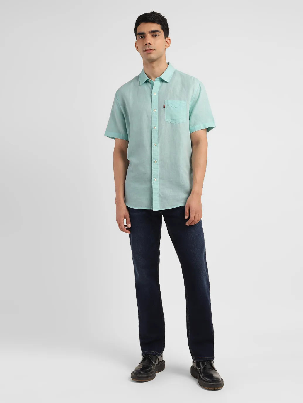 Men'S Solid Slim Fit Shirt