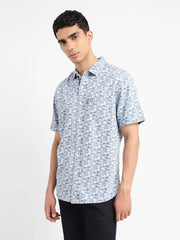 Men'S Floral Print Slim Fit Shirt