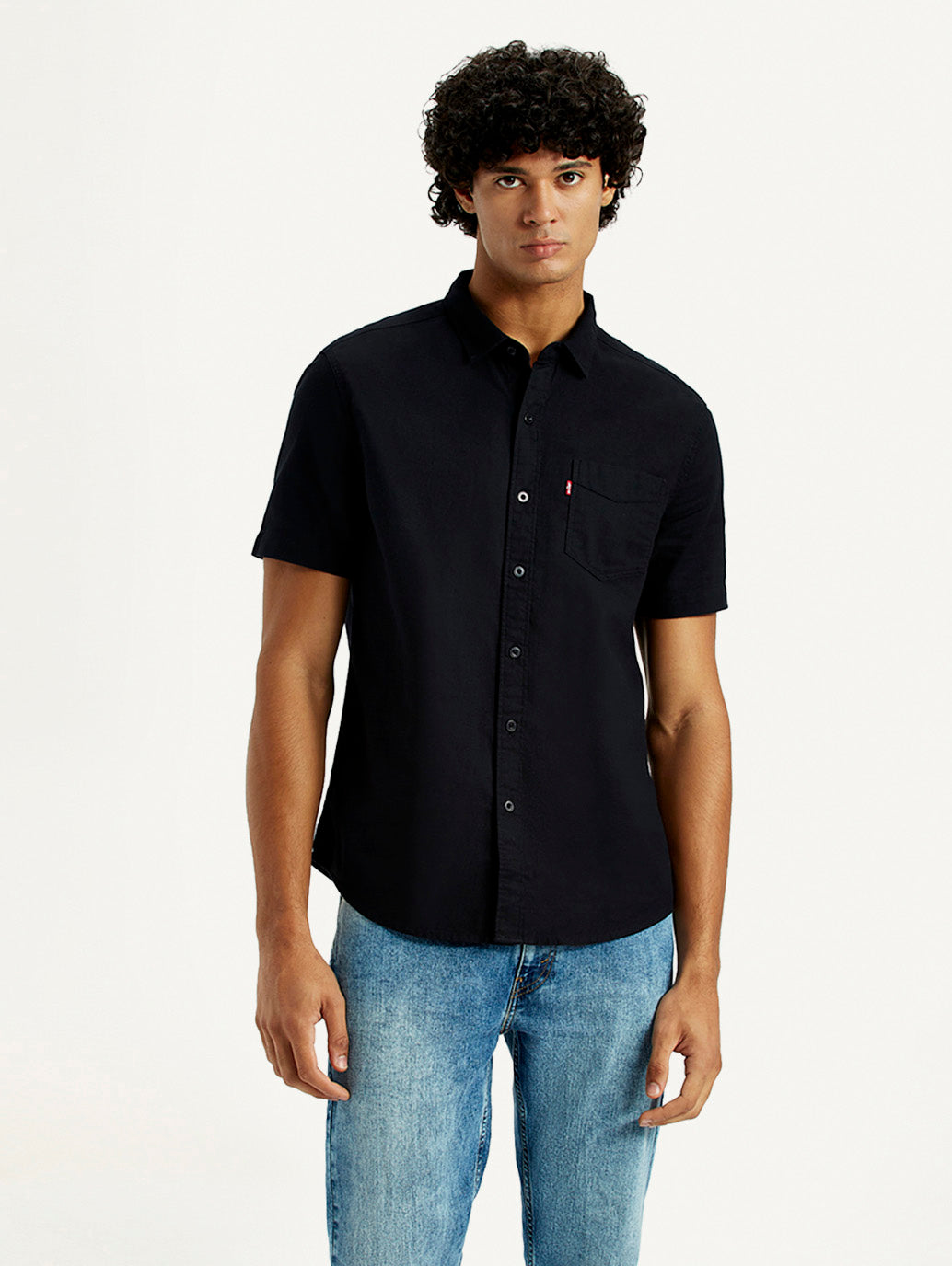 Men'S Solid Regular Fit Oxford Shirt