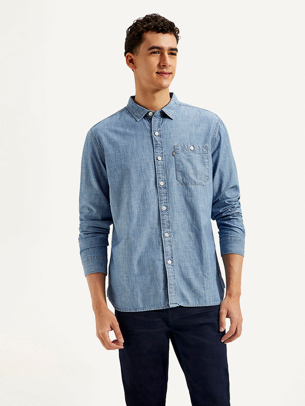 Men'S Solid Slim Fit Shirt
