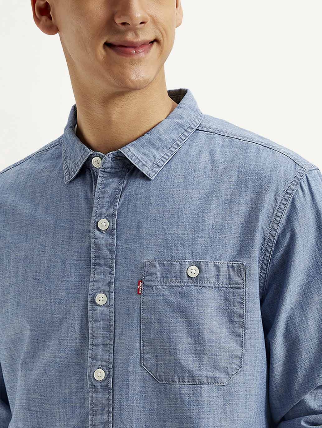 Men'S Solid Slim Fit Shirt
