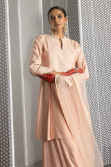 Sabhyata Ladies Western Kurti 3Pcs Set 249Rrd443 Peach