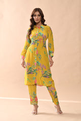 Sabhyata Ladies Western Kurti 2Pcs Set 251Eof2501 Yellow