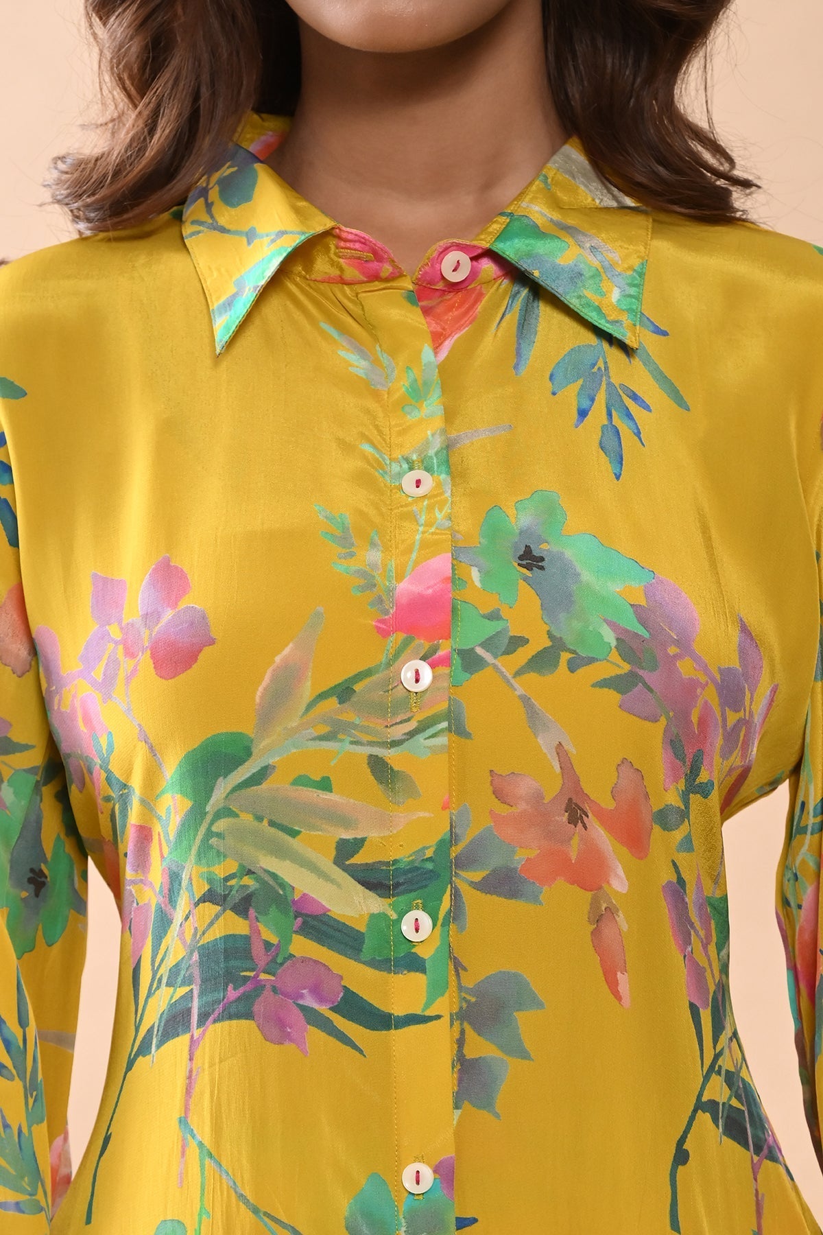 Sabhyata Ladies Western Kurti 2Pcs Set 251Eof2501 Yellow