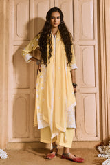 Sabhyata Ladies Western Kurti 3Pcs Set 251Nkc873A Yellow