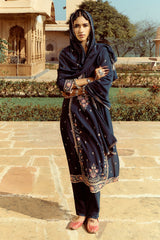 Sabhyata Ladies Western Kurti 3Pcs Set 251Sr940E Blue