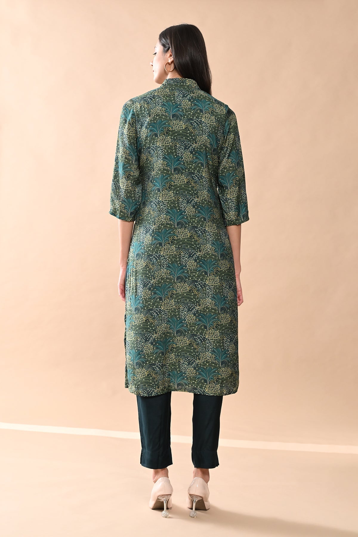 Sabhyata Ladies Western Kurti 2Pcs Set 252Eof2503 Green