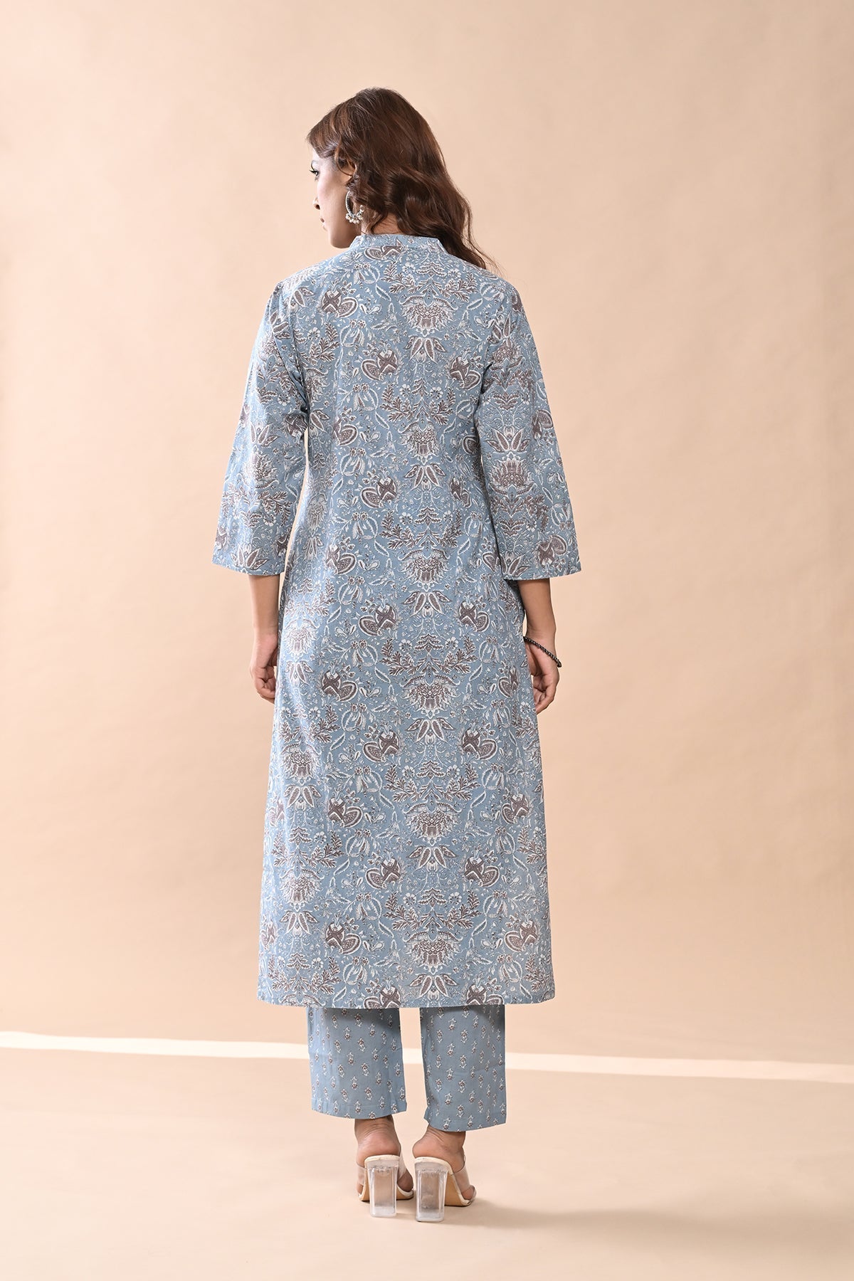 Sabhyata Ladies Western Kurti 3Pcs Set 252Sep2520 Blue