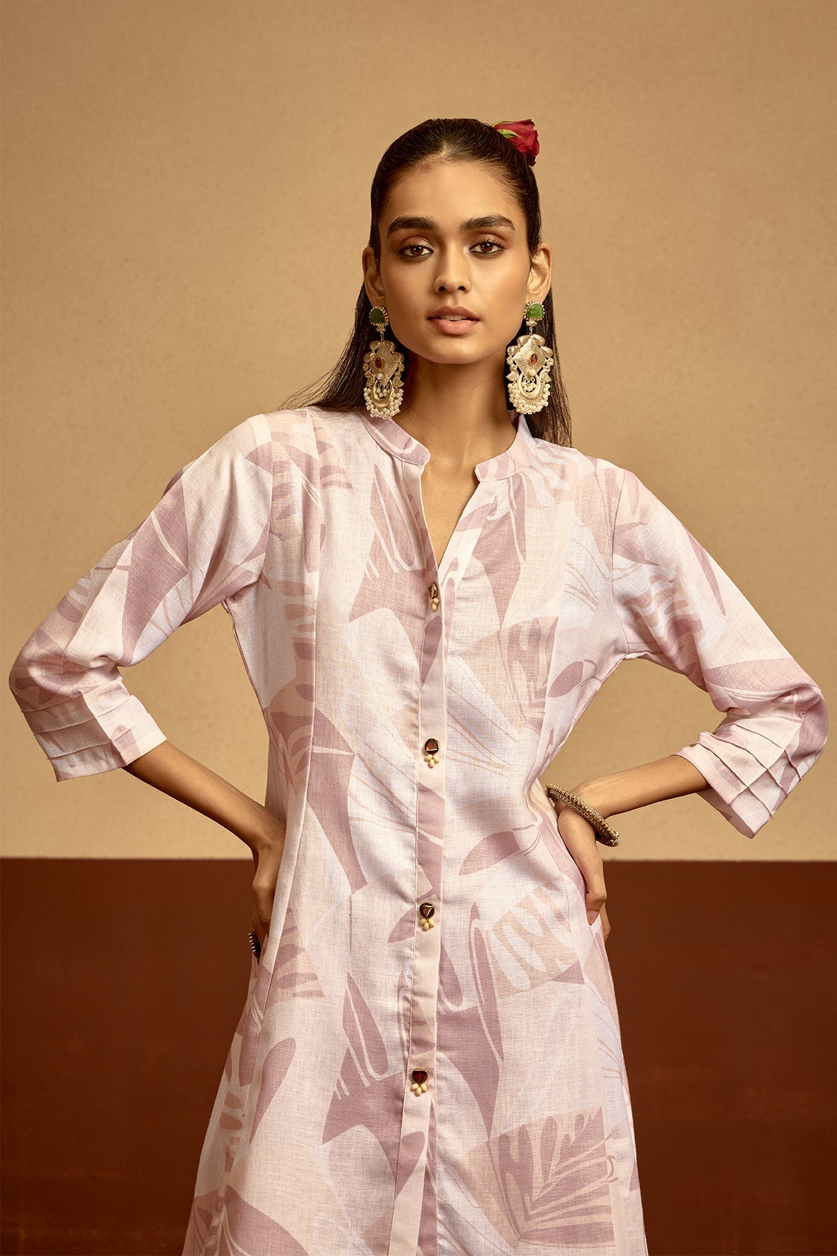 Sabhyata Ladies Western Kurti 2Pcs Set 253Ew2510 Cream