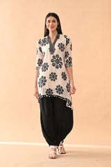 Sabhyata Ladies Western Kurti 2Pcs Set 253Nc845 Cream