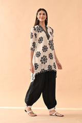 Sabhyata Ladies Western Kurti 2Pcs Set 253Nc845 Cream