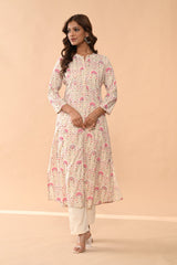 Sabhyata Ladies Western Kurti 1Pcs 253Sj2513 Cream