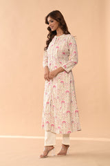 Sabhyata Ladies Western Kurti 1Pcs 253Sj2513 Cream