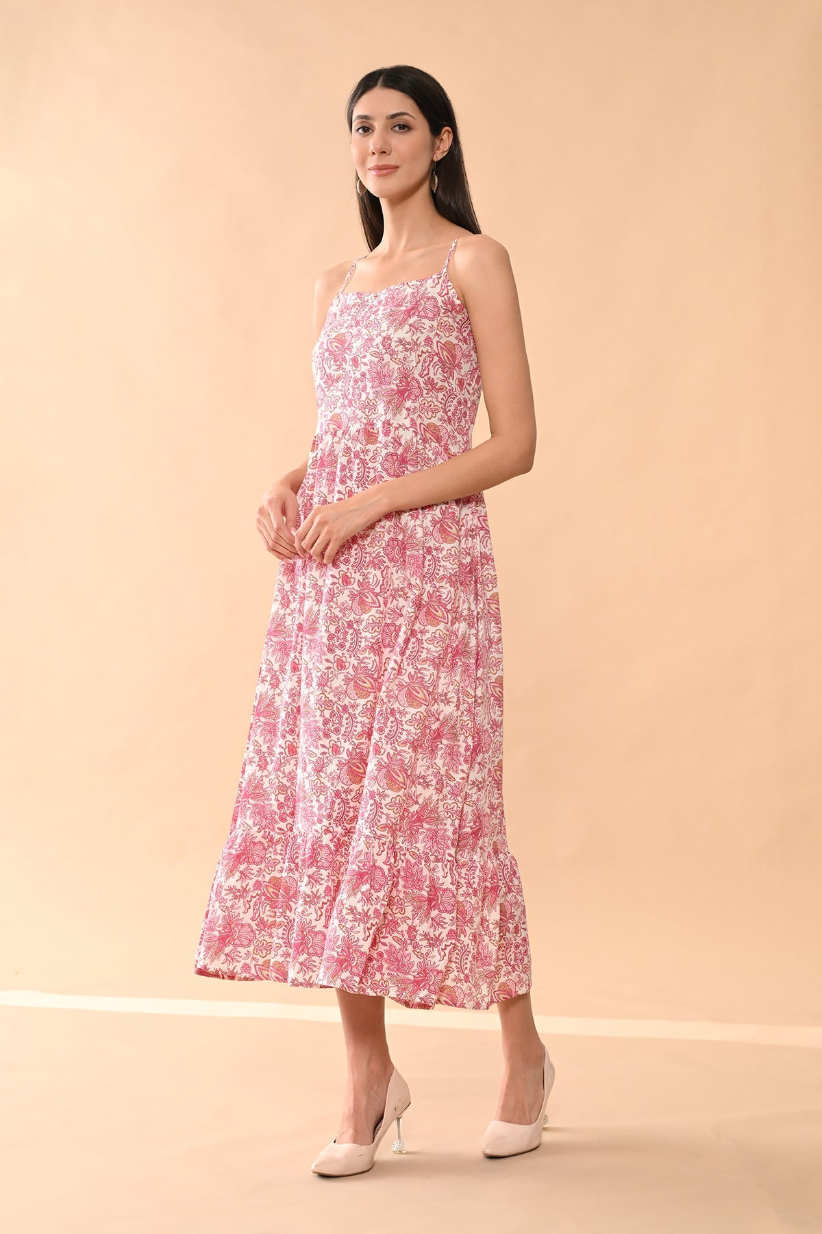 Sabhyata Ladies Western Kurti Gown 253Sr1008 Cream