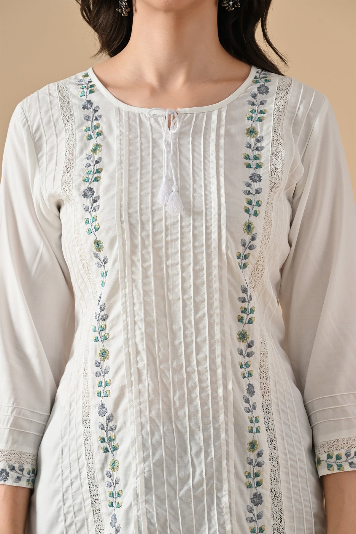 Sabhyata Ladies Western Kurti 1Pcs 254Bsk1450A White