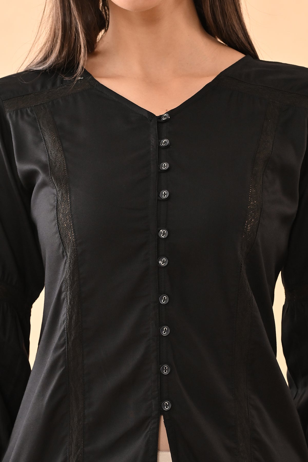 Sabhyata Ladies Western Kurti 1Pcs 254Bsk1452B Black