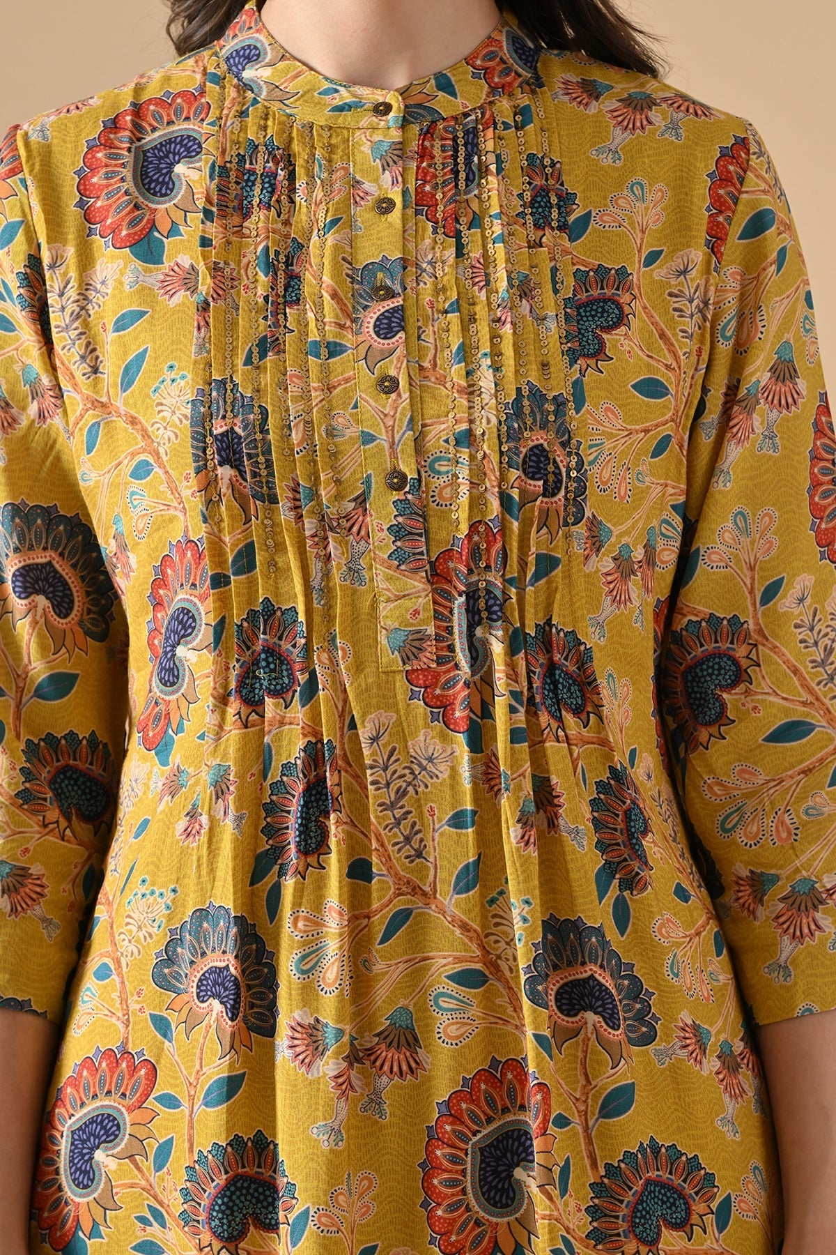 Sabhyata Ladies Western Kurti 2Pcs Set 254Eof2504 Mustard