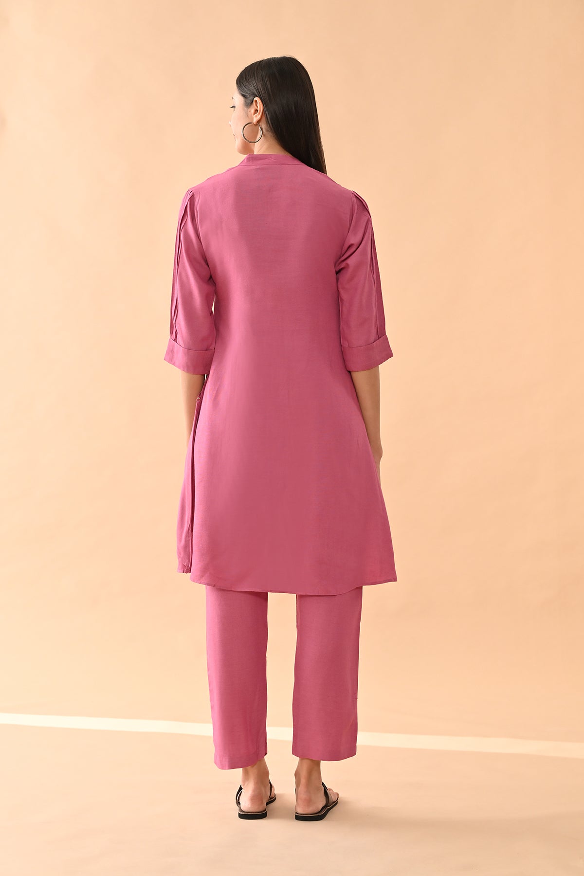 Sabhyata Ladies Western Kurti 2Pcs Set 254Nc2508 Pink