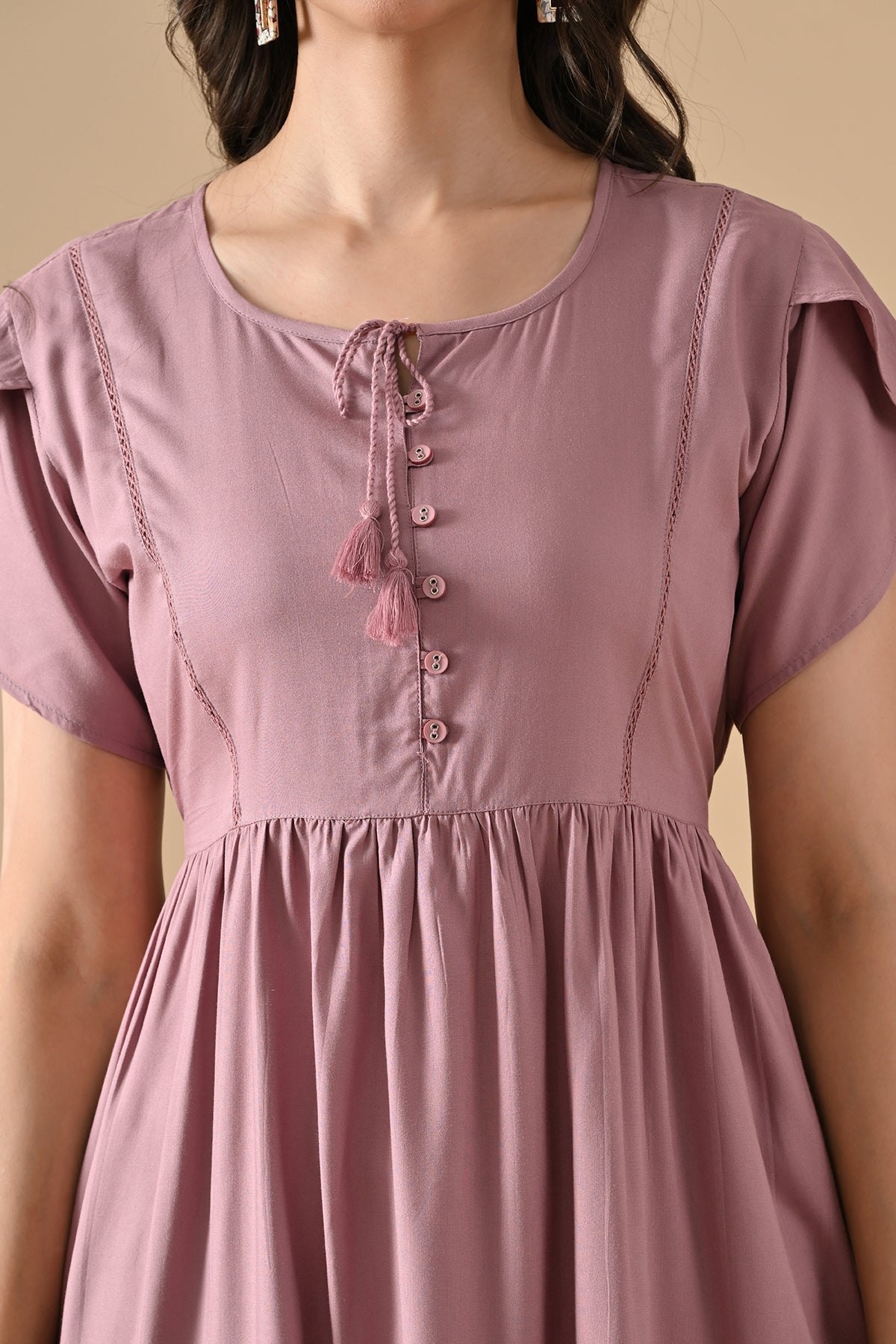 Sabhyata Ladies Western Kurti 1Pcs 255Bsk1478A Mauve