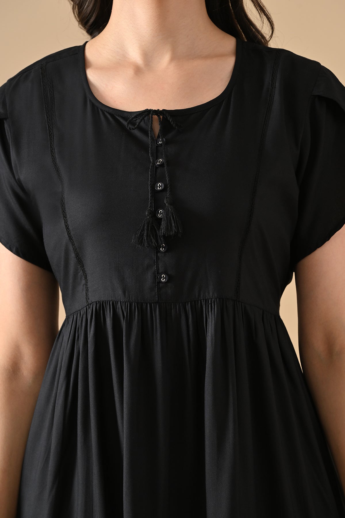 Sabhyata Ladies Western Kurti 1Pcs 255Bsk1478B Black