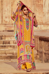 Sabhyata Ladies Western Kurti 3Pcs Set 255Kf2506 Mustard