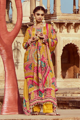 Sabhyata Ladies Western Kurti 3Pcs Set 255Kf2506 Mustard