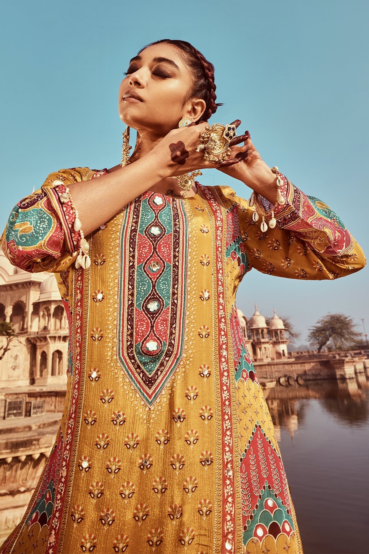 Sabhyata Ladies Western Kurti 3Pcs Set 255Kf2506 Mustard