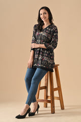 Sabhyata Ladies Western Kurti 1Pcs 255Mhk2501 Black