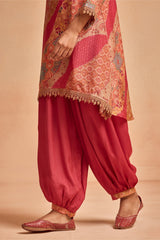 Sabhyata Ladies Western Kurti 2Pcs Set 255Nc2503 Pink