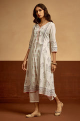 Sabhyata Ladies Western Kurti 3Pcs Set 256Ad529 A White