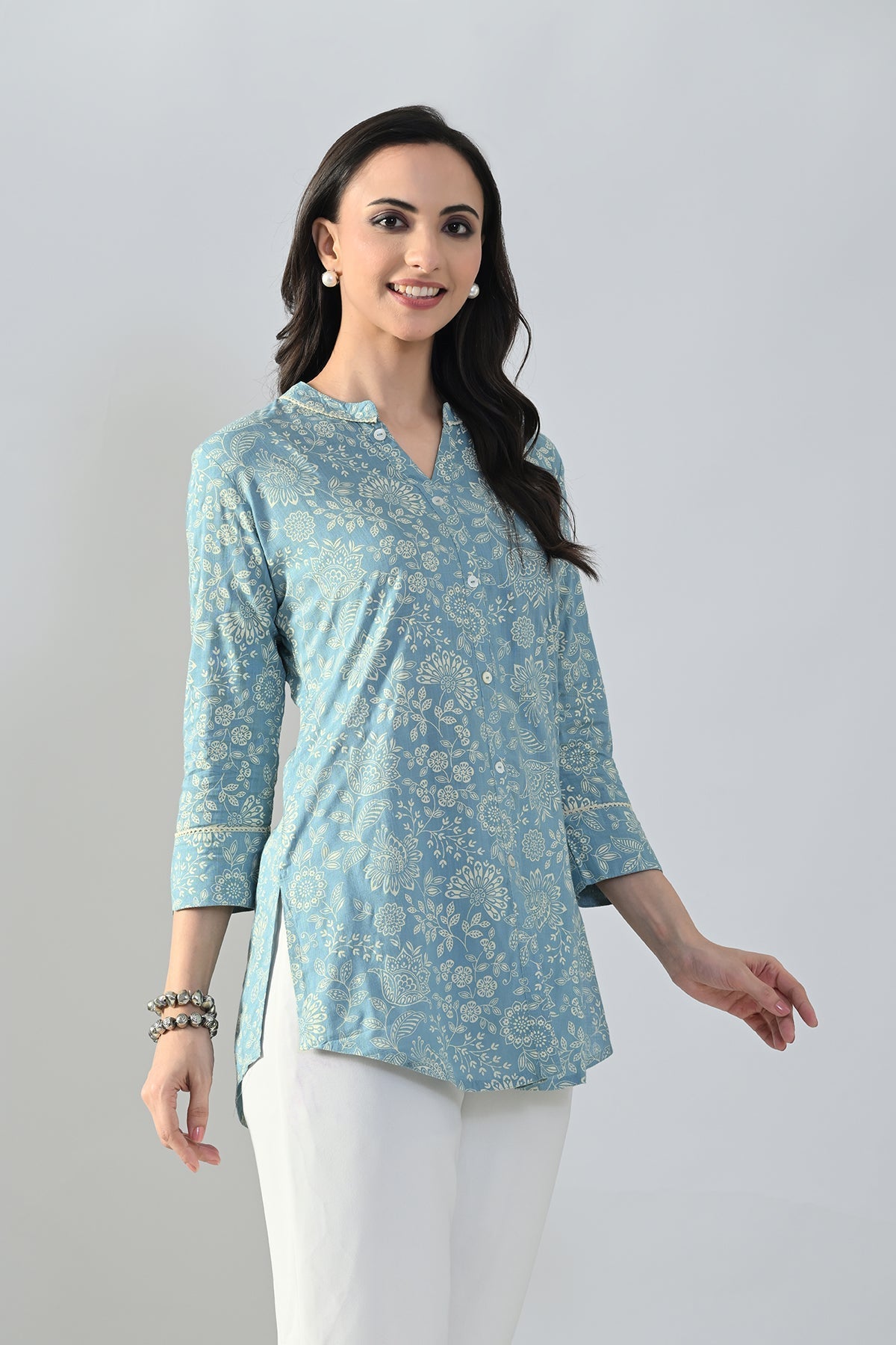 SABHYATA LADIES WESTERN KURTI 1PCS 258ADK679 GREEN