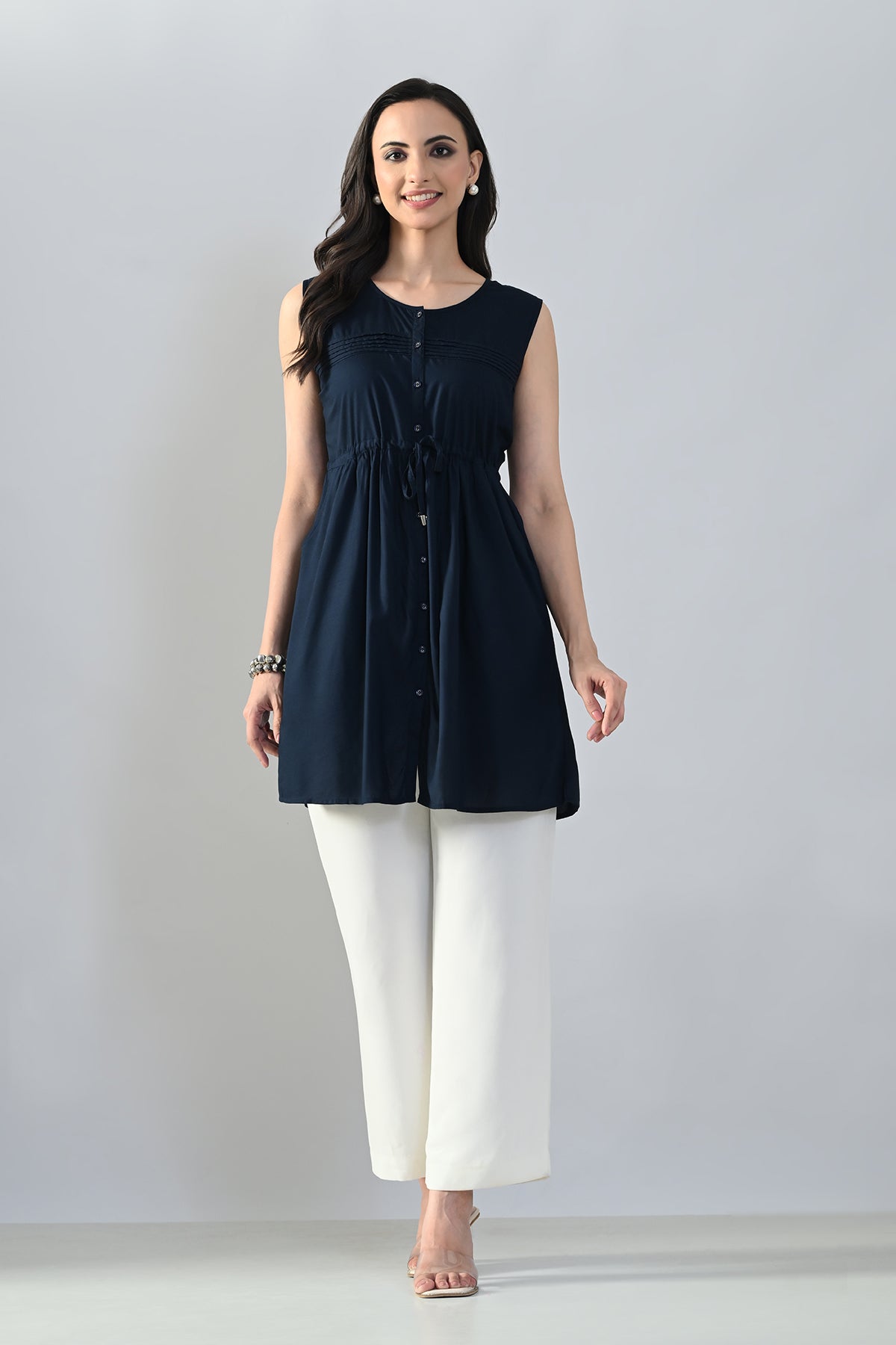 SABHYATA LADIES WESTERN KURTI 1PCS 258BSK1447A BLUE