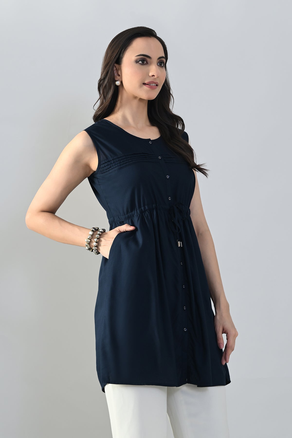 SABHYATA LADIES WESTERN KURTI 1PCS 258BSK1447A BLUE
