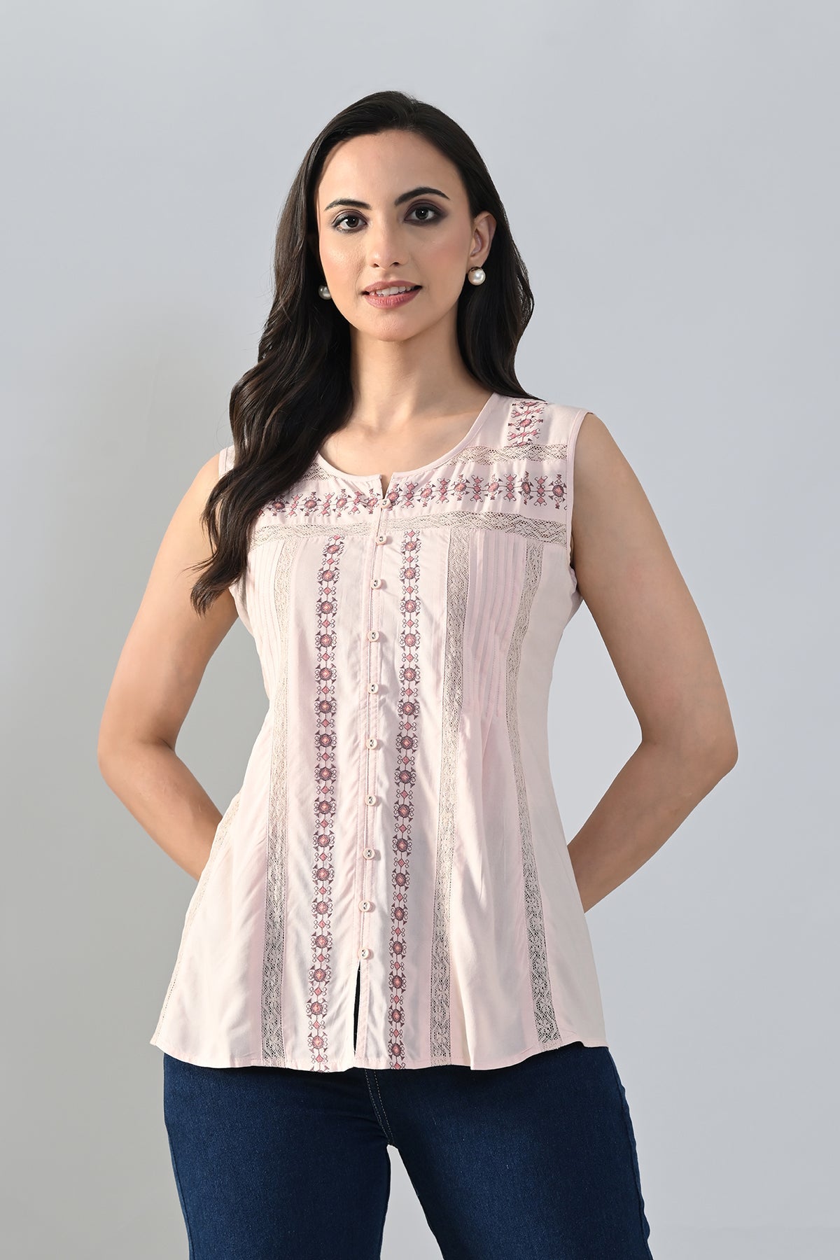 SABHYATA LADIES WESTERN KURTI 1PCS 258BSK1476A FAWN